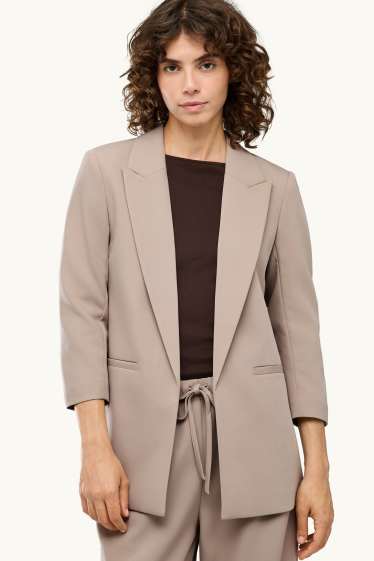 Dames - Business-blazer - regular fit - beige