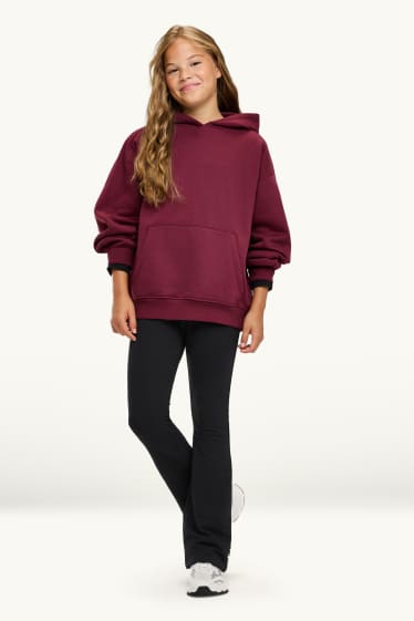 Kinder Mädchen - Multipack 3er - Flared Leggings - schwarz