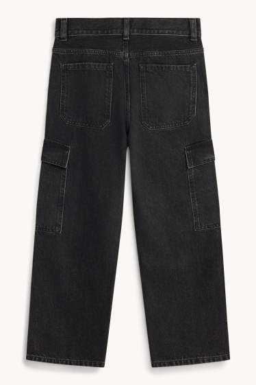 Copii - Băieți - Cargo jeans - negru