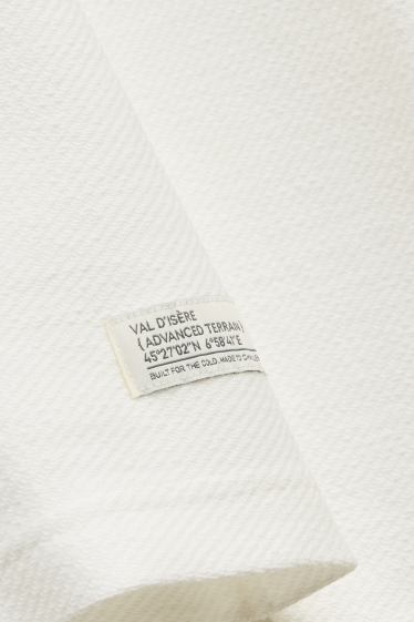 Herren - Langarmshirt - Relaxed Fit - weiß