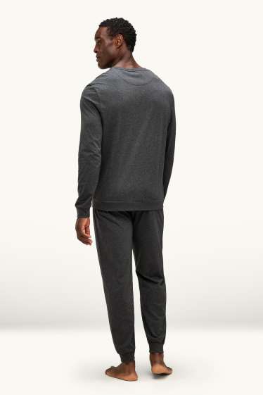 Hommes - Pyjama - gris foncé