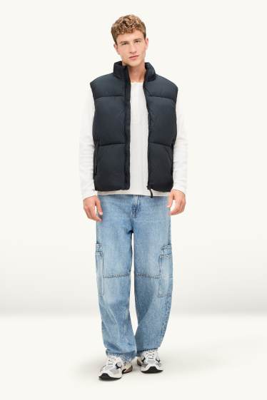 Herren - Cargo Jeans - Relaxed Fit - jeansblau