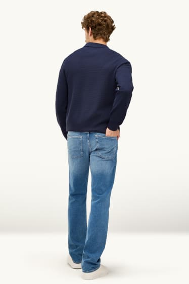 Bărbați - Straight jeans - Flex jog denim - denim-albastru