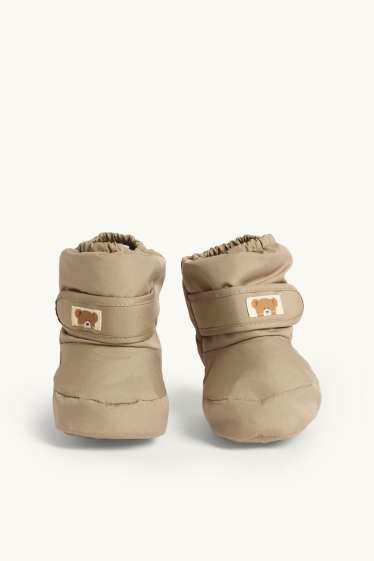 Unisexe - Teddy bear - petite chaussure pour bébé - beige