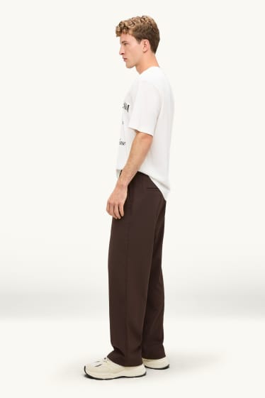 Unisex - Kalhoty - relaxed fit - hnědá