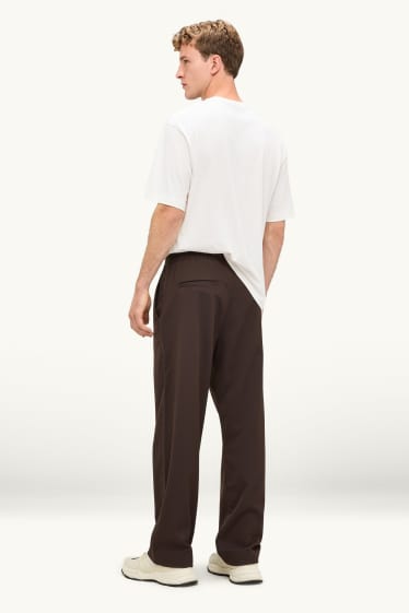 Unisex - Kalhoty - relaxed fit - hnědá