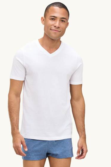 Hommes - Lot de 2 - maillots de corps - blanc