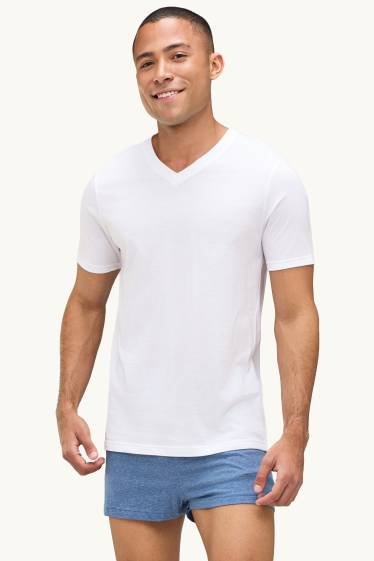 Hommes - Lot de 2 - maillots de corps - blanc
