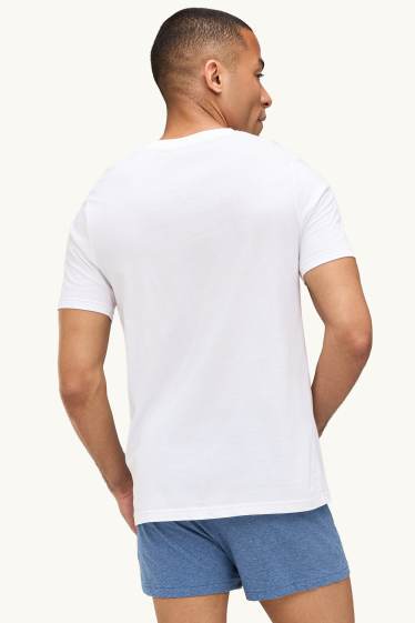 Hommes - Lot de 2 - maillots de corps - blanc
