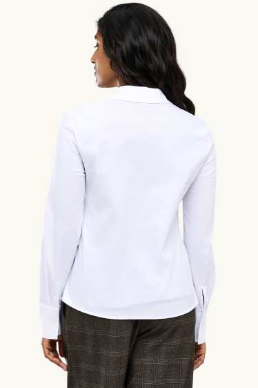 Dona - Brusa camisera - blanc