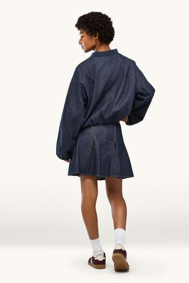 Damen - Jeansrock - dunkeljeansblau