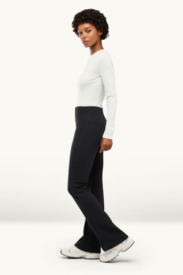 Dames - Flared legging - zwart