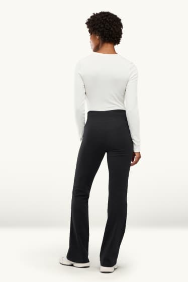 Dames - Flared legging - zwart