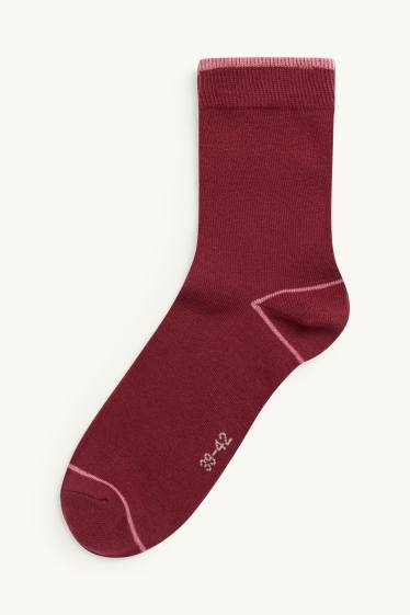 Women - Multipack of 5 - socks - rose