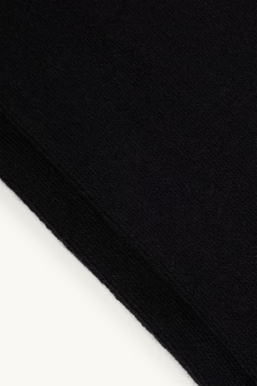 Women - Tights - ribbed - black
