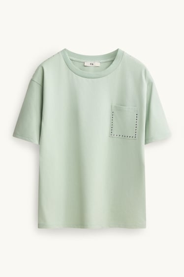 Kinder Mädchen - Kurzarmshirt - hellgrün