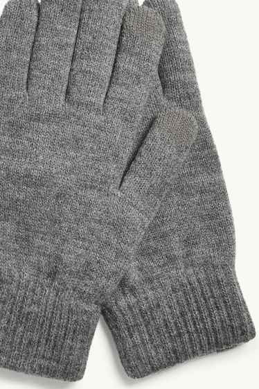 Heren - Handschoenen - grijs-mix