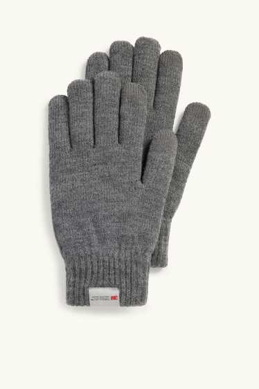 Heren - Handschoenen - grijs-mix