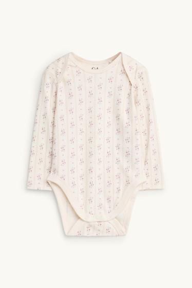 Bébés filles - Petites fleurs - body bébé - rose