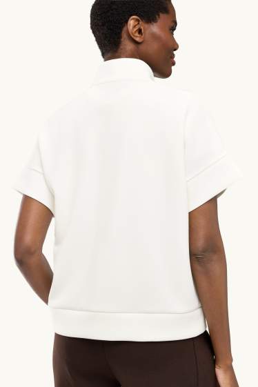 Damen - Sweatshirt - cremeweiss