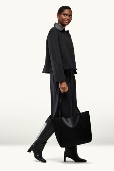 Donna - Shopper grande - similpelle - nero