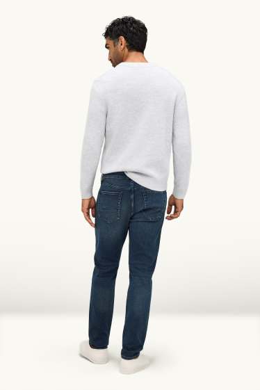 Bărbați - Slim jeans - Flex jog denim - LYCRA® - denim-albastru închis