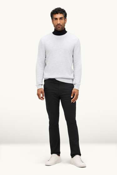 Herren - Chino - Slim Fit - Flex - schwarz