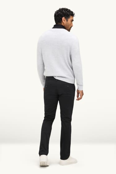 Herren - Chino - Slim Fit - Flex - schwarz