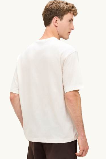 Herren - T-Shirt - Oversized - weiss