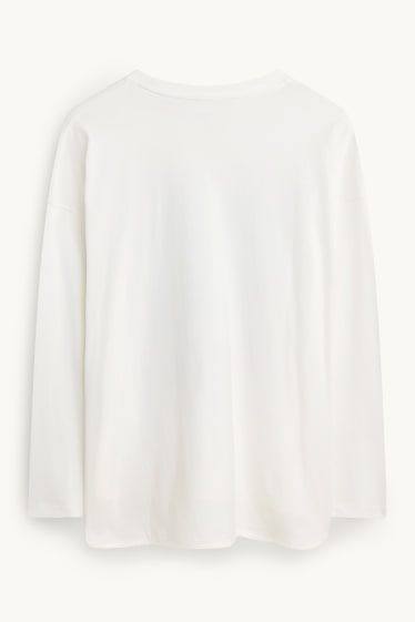 Damen - Langarmshirt - Relaxed Fit - Henri Matisse - weiß