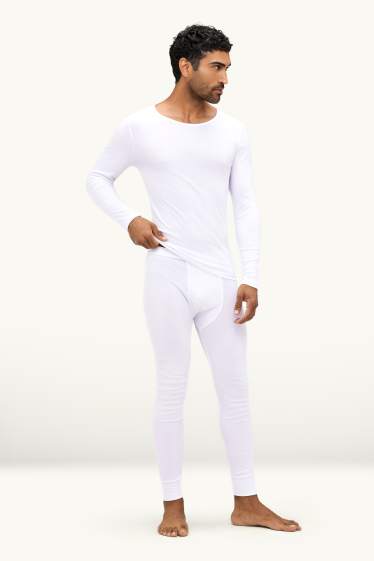 Men - Multipack of 2 - long johns - white