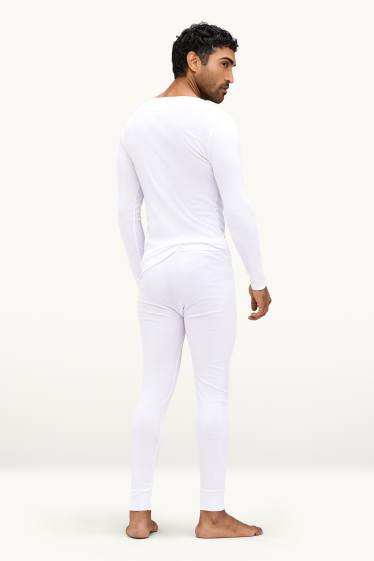 Men - Multipack of 2 - long johns - white