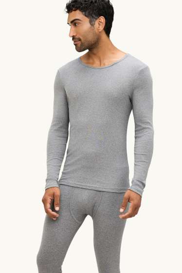 Home - Paquet de 2 - pantalons llargs interiors - gris jaspiat