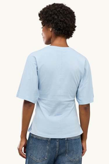 Damen - T-Shirt - Slim Fit - hellblau