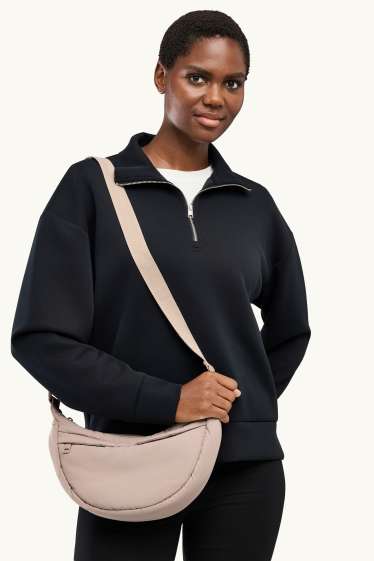 Femmes - Sac à bandoulière matelassé - beige