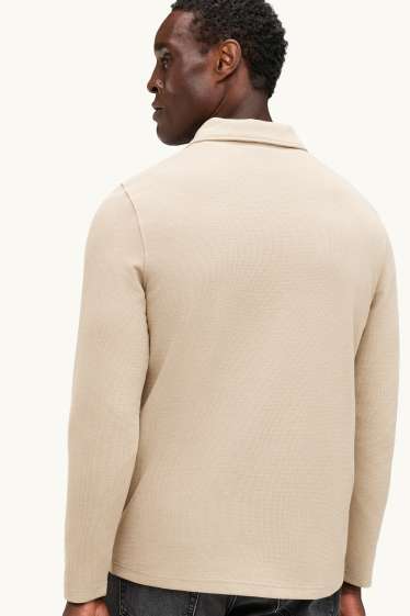 Men - Sweatshirt - light beige