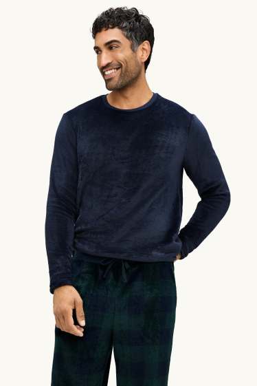 Home - Pijama - blau fosc