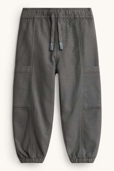 Kinder Jungen - Thermo-Jogginghose - dunkelgrau