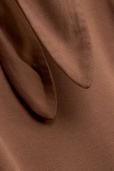 Donna - Maglia a maniche lunghe - regular fit - marrone