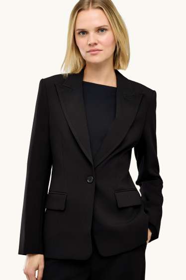 Women - Business blazer - fitted - black