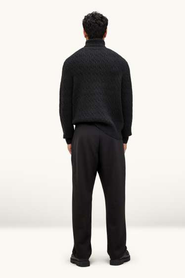 Bărbați - Chino - relaxed fit - negru