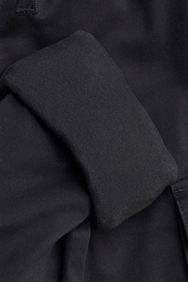 Children Boys - Thermal cargo trousers - black