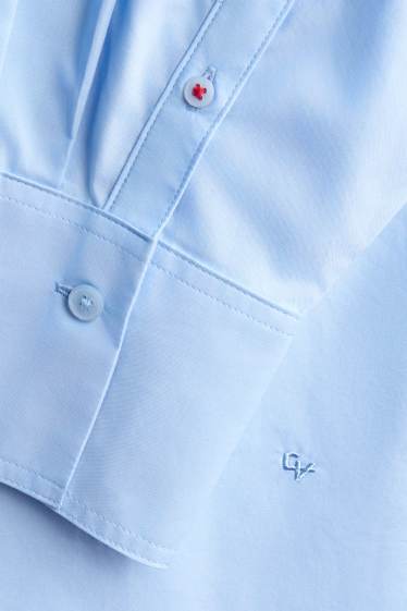 Dona - Brusa camisera - blau clar