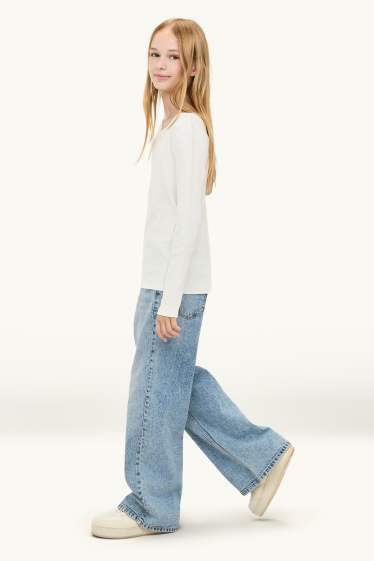 Bambine - Baggy jeans - jeans azzurro