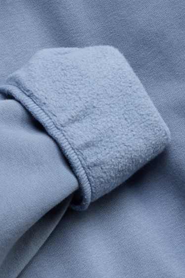 Heren - Sweatvest met capuchon - lichtblauw