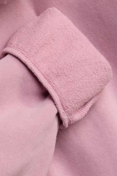 Heren - Sweatvest met capuchon - roze