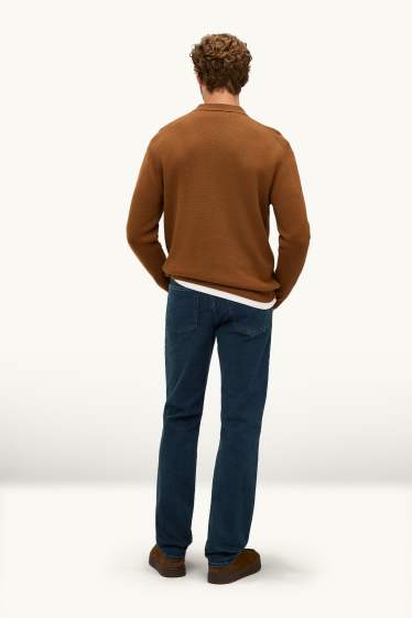 Hommes - Straight jean - LYCRA® - jean bleu foncé