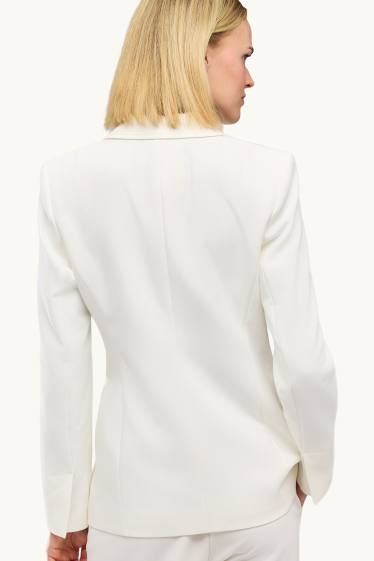 Femmes - Blazer de bureau - cintré - blanc pur