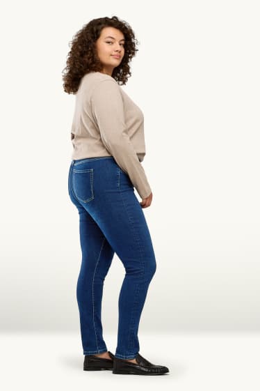 Damen - Jegging Jeans - Mid Waist - dunkeljeansblau