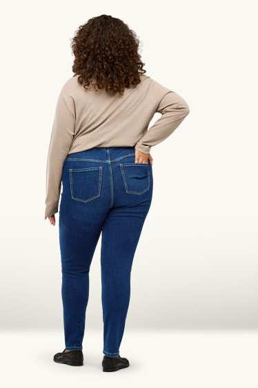 Damen - Jegging Jeans - Mid Waist - dunkeljeansblau